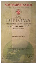 Diploma za bagremov med 